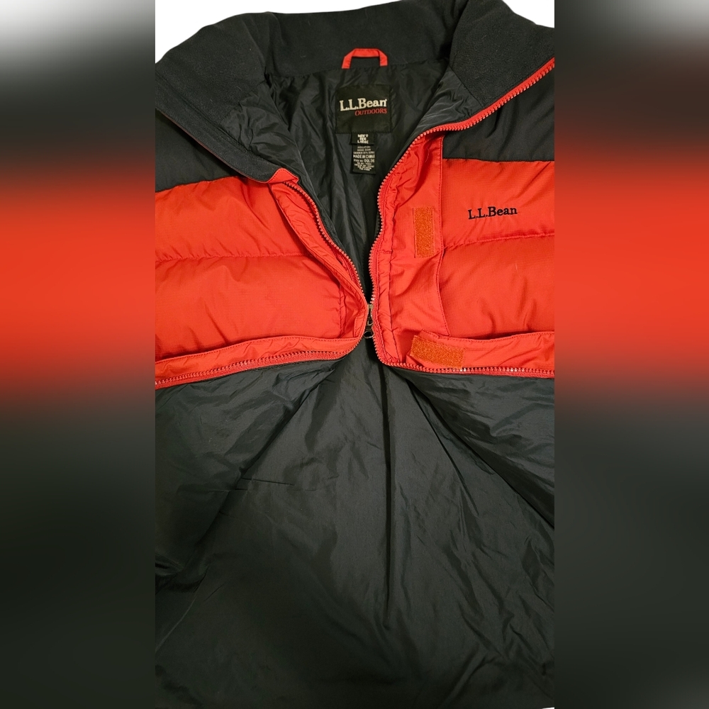 L.L. Bean Outdoors Men's Puffer Jacket Goose Down Lined Large - Picture 3 of 13